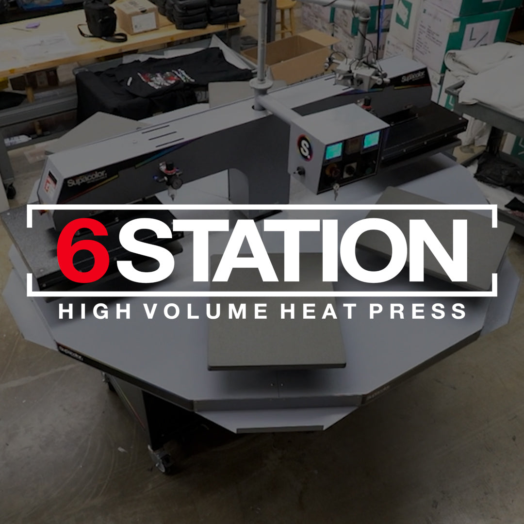 6-Station "SupaPress" High-Volume Heat Press