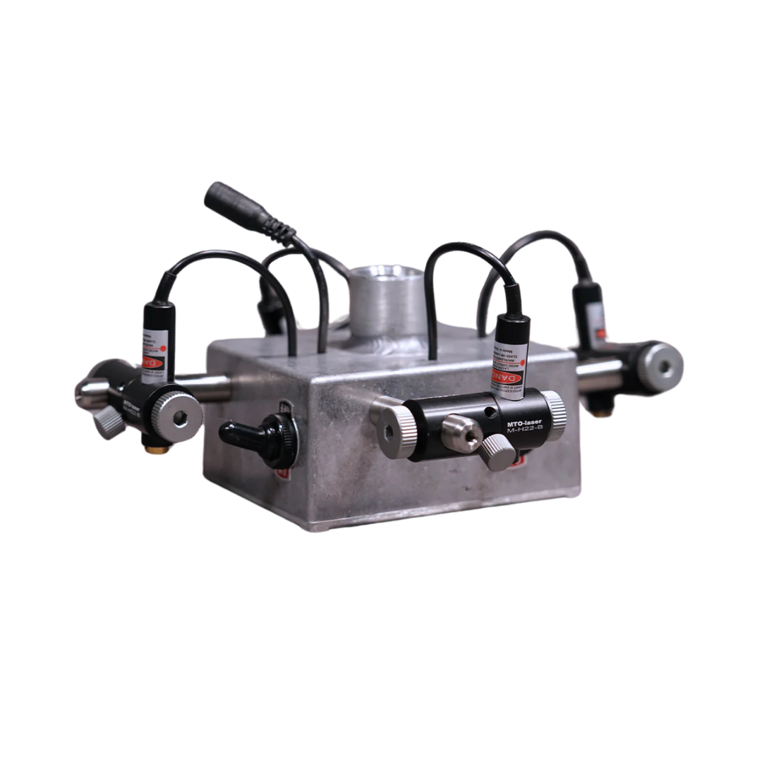 Heat press guide lasers